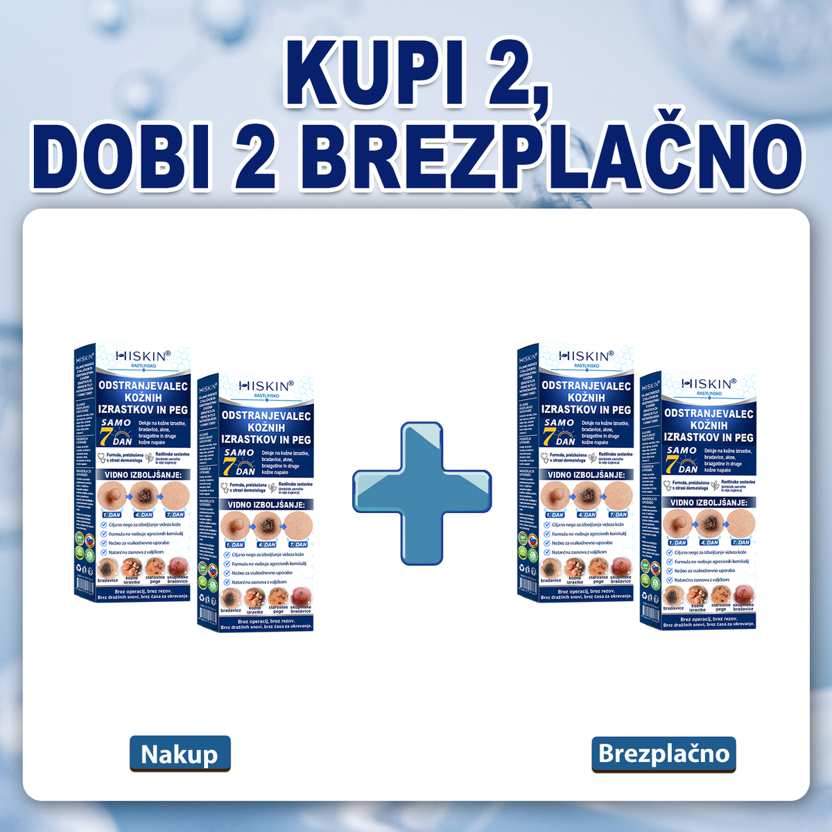 🎁 Na voljo je samo še 5 paketov! Zdaj prejmete dodatnih 50 % popusta! Poskrbite za bolj gladek, negovan in samozavesten videz kože. Če te priložnosti ne izkoristite zdaj, bo naslednja šele prihodnje leto!